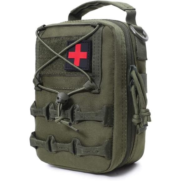 Medical Molle Pouch Admin Tactical Pouch First Aid Pouch Include USA Flag Patch - Picture 2 of 3